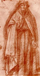 Studie for figuren av en apostel, 1913.