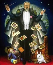 Tchaikovsky (1840-93) 2004 (olje og tempera på panel)