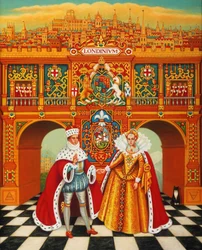 Vinterkongen og dronningen, 2010 (oljer og tempera på panel)