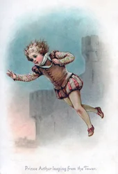 Prins Arthur hopper fra tårnet, 1897.