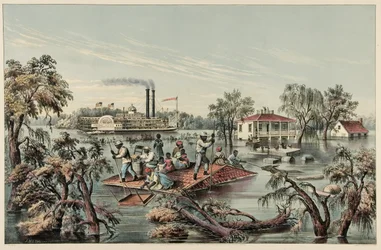 High Water in the Mississippi, pub.1868