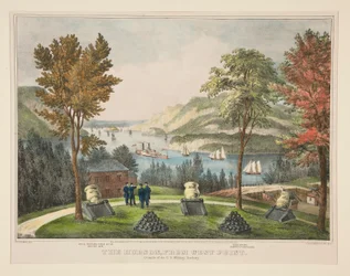 The Hudson, fra West Point. Begrunnelse for U.S. Military Academy