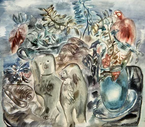 An Arrangement, ca. 1935 (akvarell over blyant på papir)