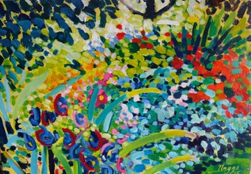 Varm sommerkant, 2015 (akryl på lerret)