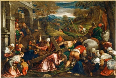 Oppstigningen til Golgata - Jesus Kristus bærer korset …