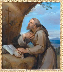 Frans av Assisi i bønn foran et krusifiks - Frans av Assisi i bønn foran et krusifiks ...