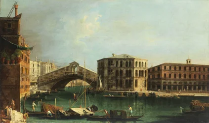Francesco Albotto Rialto-broen og Palazzo dei Camerlenghi
