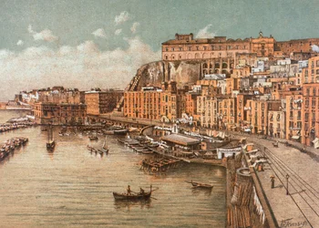 Distriktet Saint Lucia, i Napoli