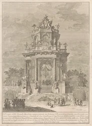 Seconda Macchina for the Chinea of 1782: A Countryside Festival at Night, 1782.