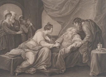 King Lear og Cordelia Shakespeare, King Lear, 4. akt, scene 7, ca. 1783.