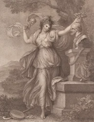 Fru Abington som Thalia, 20. august 1783.