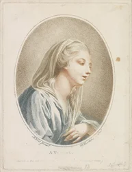 Portrett av en kvinne A Vestal (tittel på objekt)