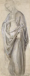 En draperistudie for en jomfru-annunciate,