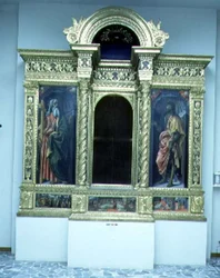 Sakramentenes tabernakel, ca. 1484-6 (tempera på panel) (se også 94758-9)