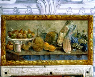 Stilleben med tistler (fresco)