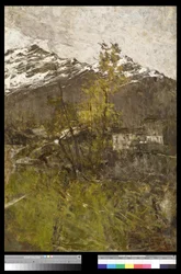Første snø eller landskap, 1889