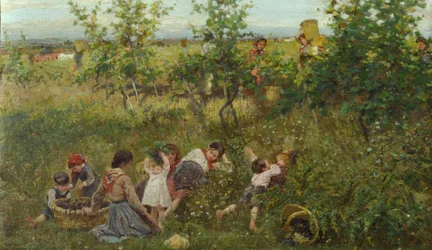 Druehøsten (olje på lerret)