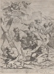 Saint Andrew ber foran et krusifiks, 1640-70.