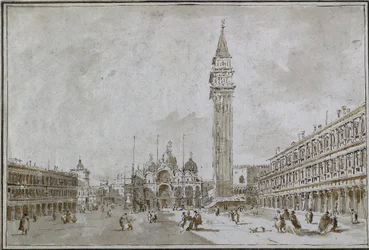 Piazza San Marco, Venezia, 1780-tallet.