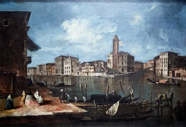 Venezia, Canal Grande med San Geremia, Palazzo Labia og inngangen til Cannaregio