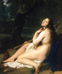Den angrende Maria Magdalena, av Francesco Hayez (1791-1882)