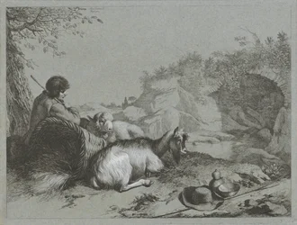 Hyrde med sau og geit Shepherd-scener (serietittel)