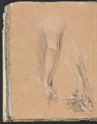 Verona Skissebok: Armer og hender med draperi side 78, 1760.