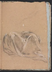 Verona Sketchbook: Drapery study (page 35)   1304227   no       norwegian Successfully Translated  Original: Crumus [sic] of Comfort ... with thankful remembrances of Gods wonderfull deliverances of this land Translat: Crumus [sic] of Comfort ... with than