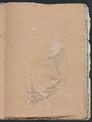 Verona Sketchbook: Draperistudie (side 57)