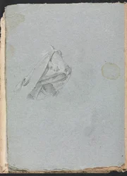 Verona Skissebok: Draperistudie side 10, 1760.