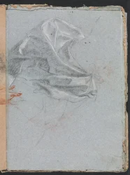 Verona Skissebok: Draperistudie side 37, 1760.