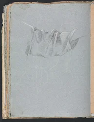 Verona Skissebok: Draperistudie side 48, 1760.