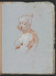 Verona Skissebok: Naken kvinne side 27, 1760.