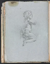 Verona Sketchbook: Putto i profil (side 64)