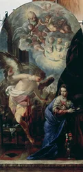 Bebudelsen, ca. 1657–60 (olje på lerret)