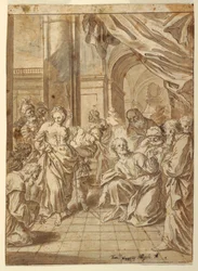 Tegning, Kristus og den utro kvinnen, 1750–60