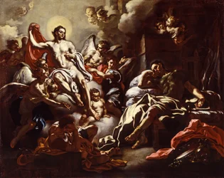 Kristus viser seg i en drøm for Sankt Martin, ca. 1733