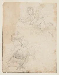 Studie av Two Putti