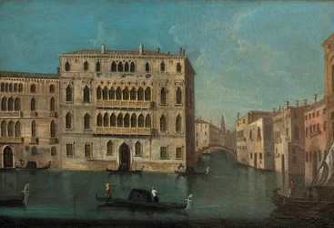Francesco Tironi Grand Canal og Foscari-palasset