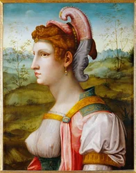 Sibylle, andre kvartal 1500-tallet, ca. 1525–50 (maleri på tre)