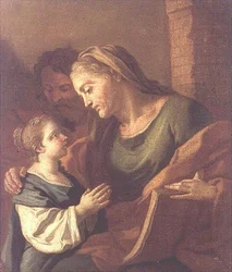 St. Anne instruerer Kristusbarnet