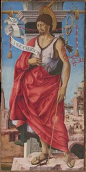 Griffoni Polyptych: Døperen Johannes, ca 1472-1473.