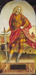 Publius Scipio Africanus (ca. 235-183 f.Kr.) (olje på panel)
