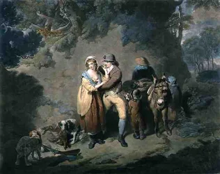The Amorous Sportsman, gravert av Charles Hodges (1764-1837), pub. av J.R. Smith