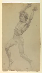 Figurstudie for Diana og hennes ledsagere blant konstellasjonene
