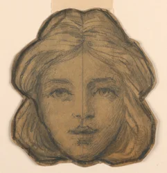 Head of a Woman (Project for Stained Glass)