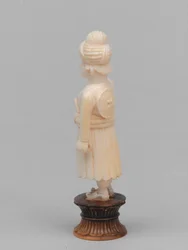 Svart bonde, sjakkbrikke, India, cirka 1820