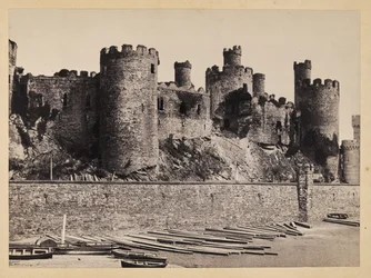 Conway Castle sett fra bekken