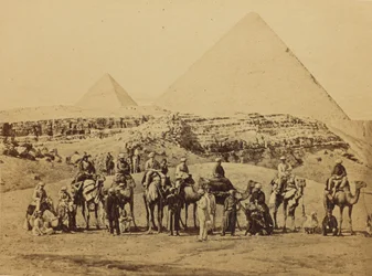 Gîzeh - Hans Kongelige Høyhet Prinsen av Wales#39; avreise og suite fra pyramidene