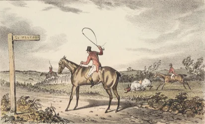 [Revejakt] Sett med tolv "Turner's / Illustrations / to Nimrod / on the Condition / of Hunters," som supplement til CJ Apperleys utgave av 1834.
